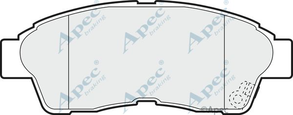 APEC BRAKING Комплект тормозных колодок, дисковый тормоз PAD969